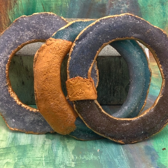 Sold Matana artisan sparkly statement bangles - Picture 7 of 7